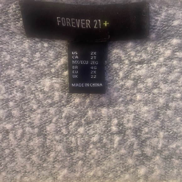 Gray Cotton Blend Cardigan - Picture 2 of 4